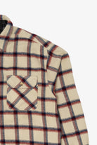 Vintage Beige Cactus Black Label Flannel Button Up Shirt (1990s)