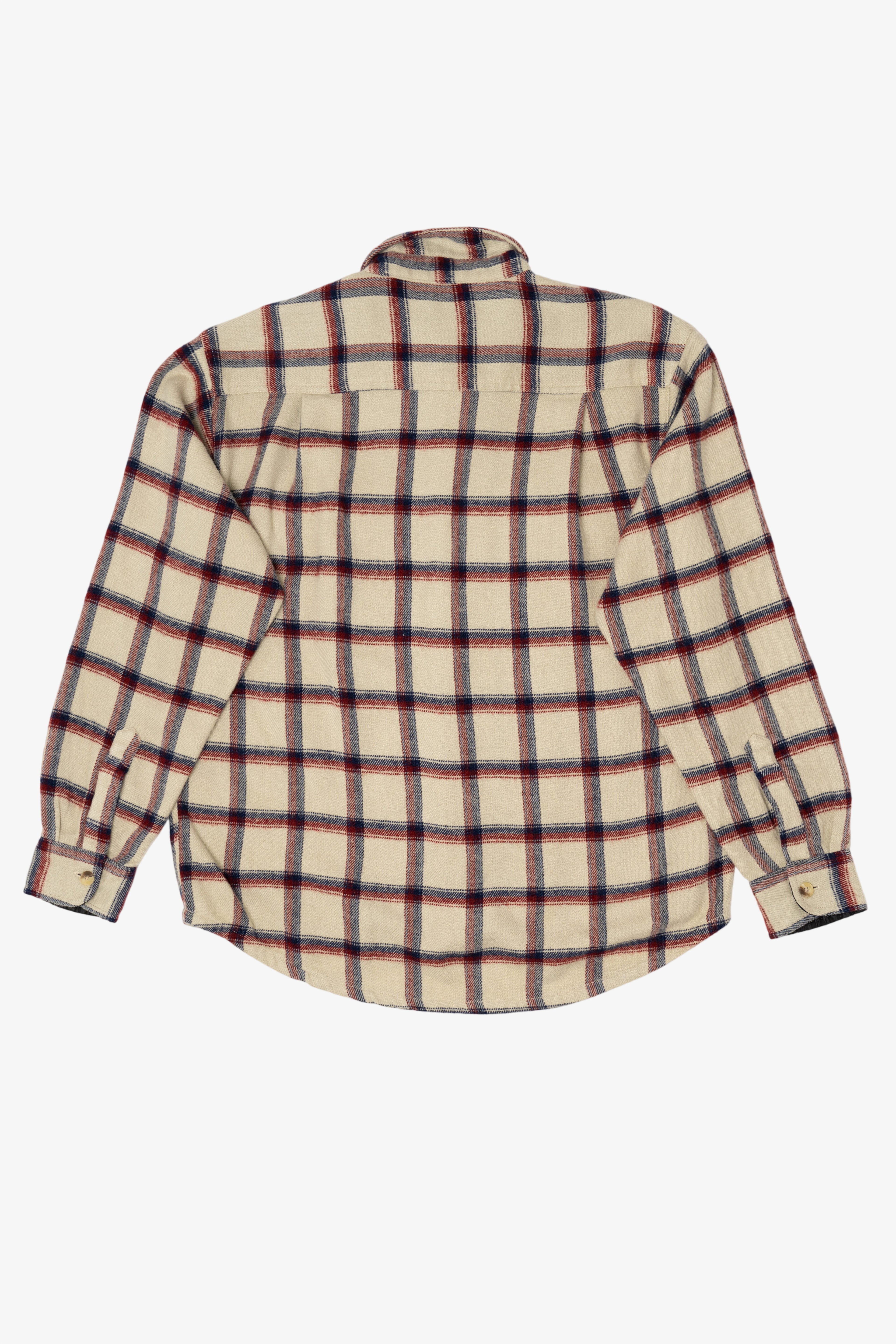 Vintage Beige Cactus Black Label Flannel Button Up Shirt (1990s)