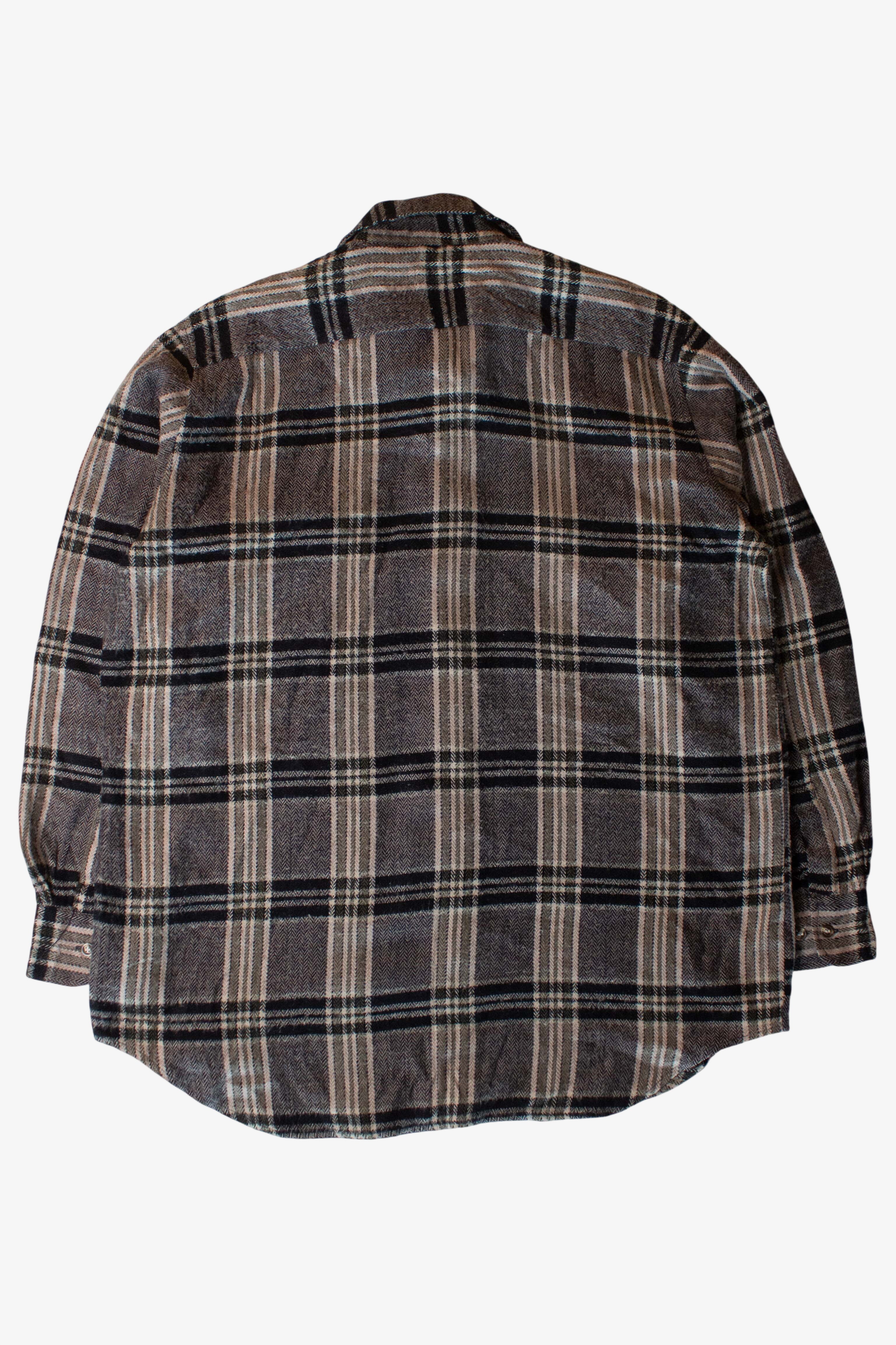 Vintage Gray S.W. Casuals Flannel Shirt (1990s)