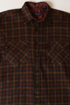 Vintage Brown Van Heusen Flannel Shirt (1990s)