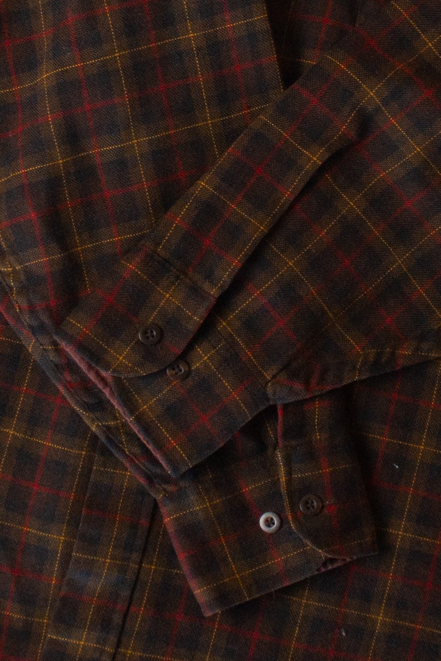 Vintage Brown Van Heusen Flannel Shirt (1990s)