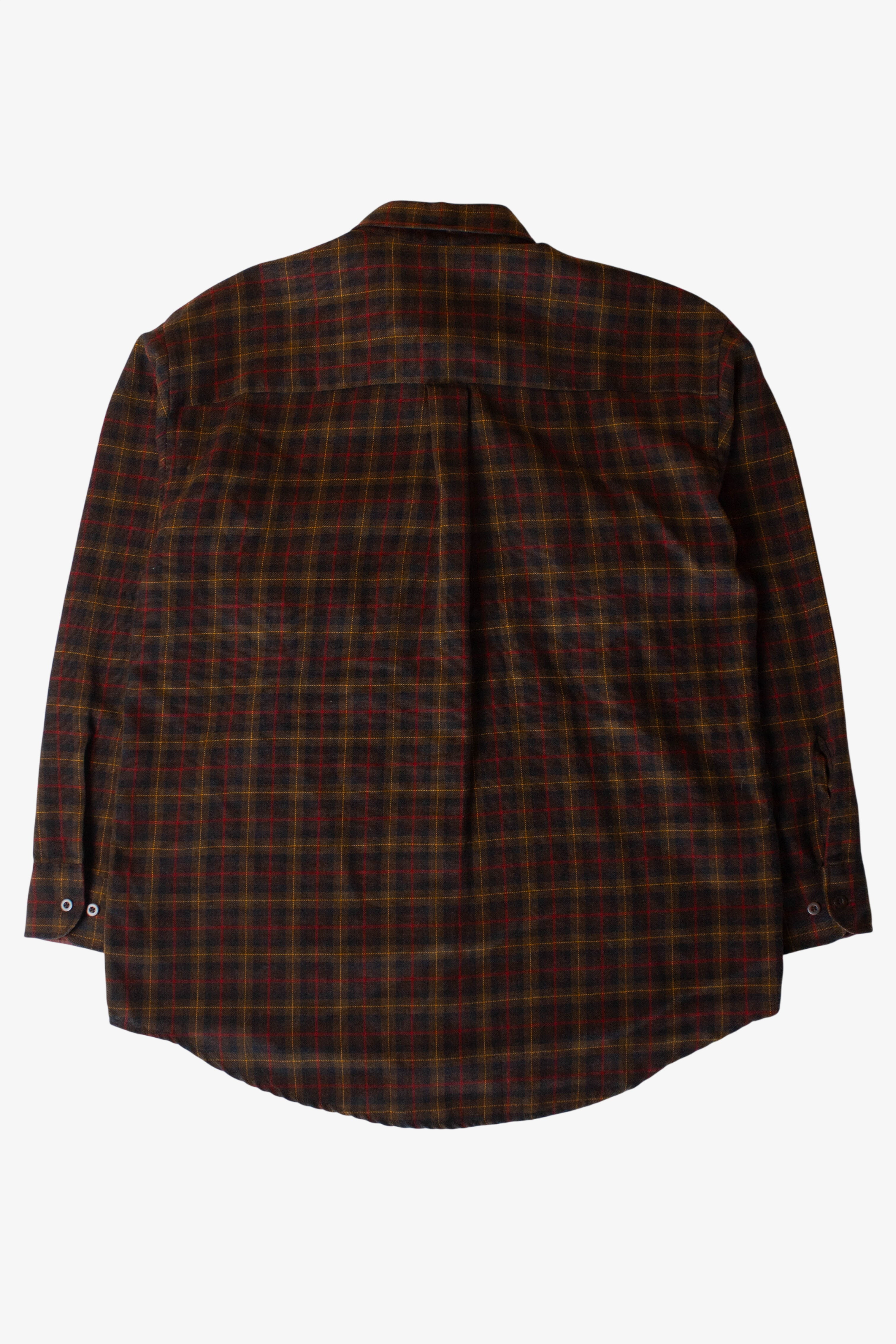 Vintage Brown Van Heusen Flannel Shirt (1990s)