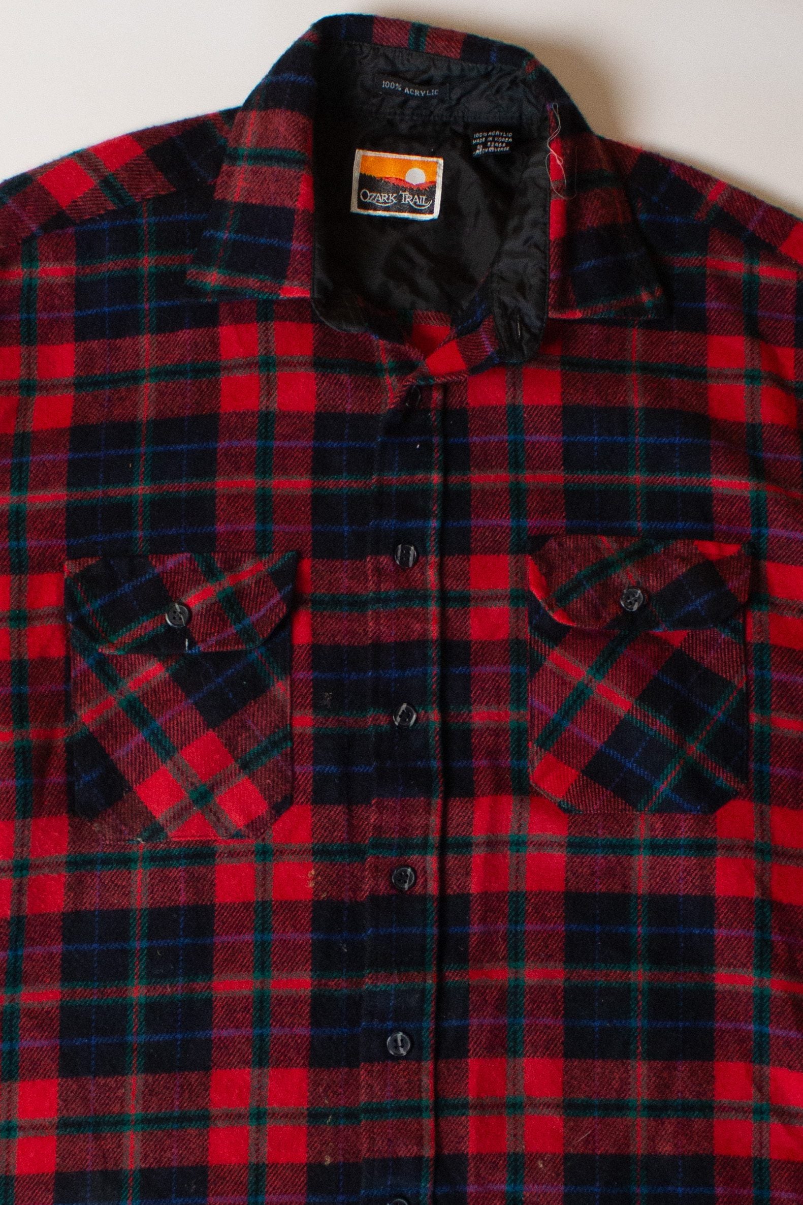 Vintage Red Ozark Trail Flannel Shirt (1990s)