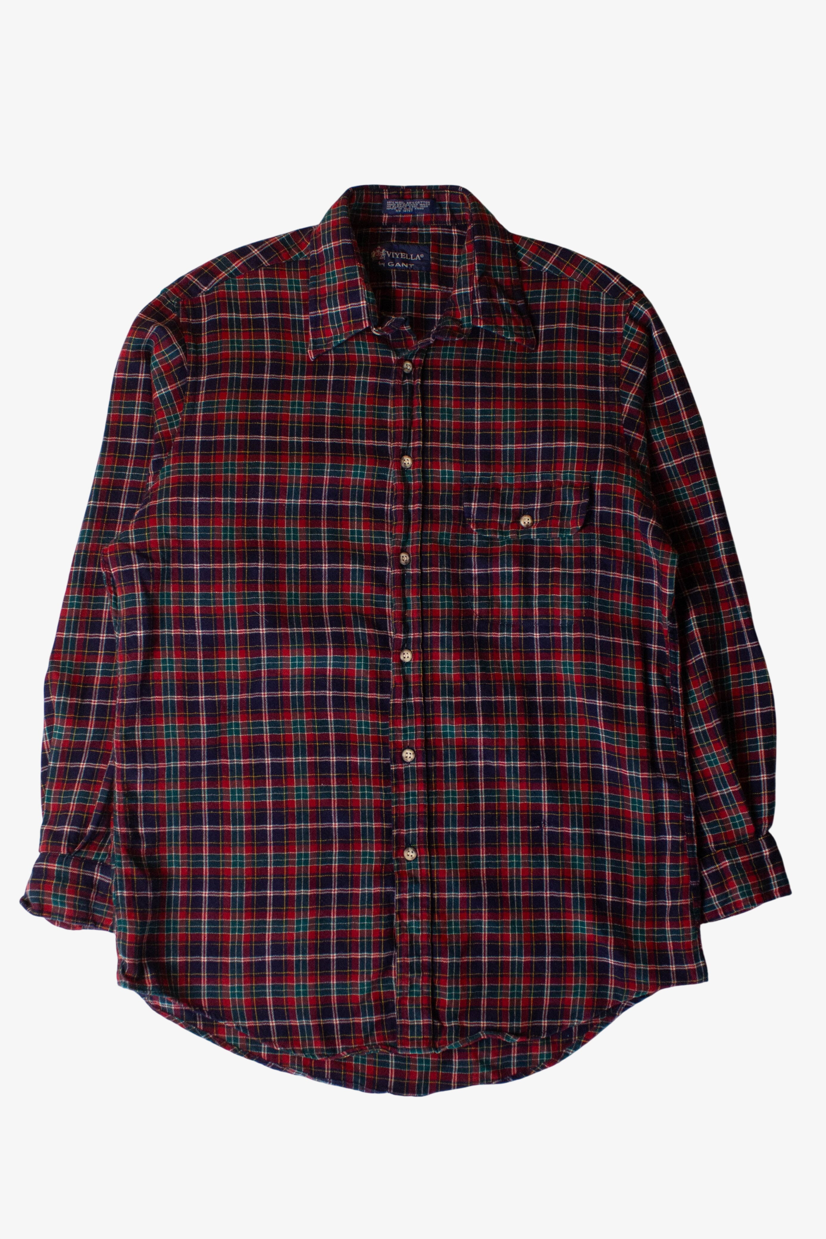 Vintage Red Viyella Flannel Shirt (1980s)