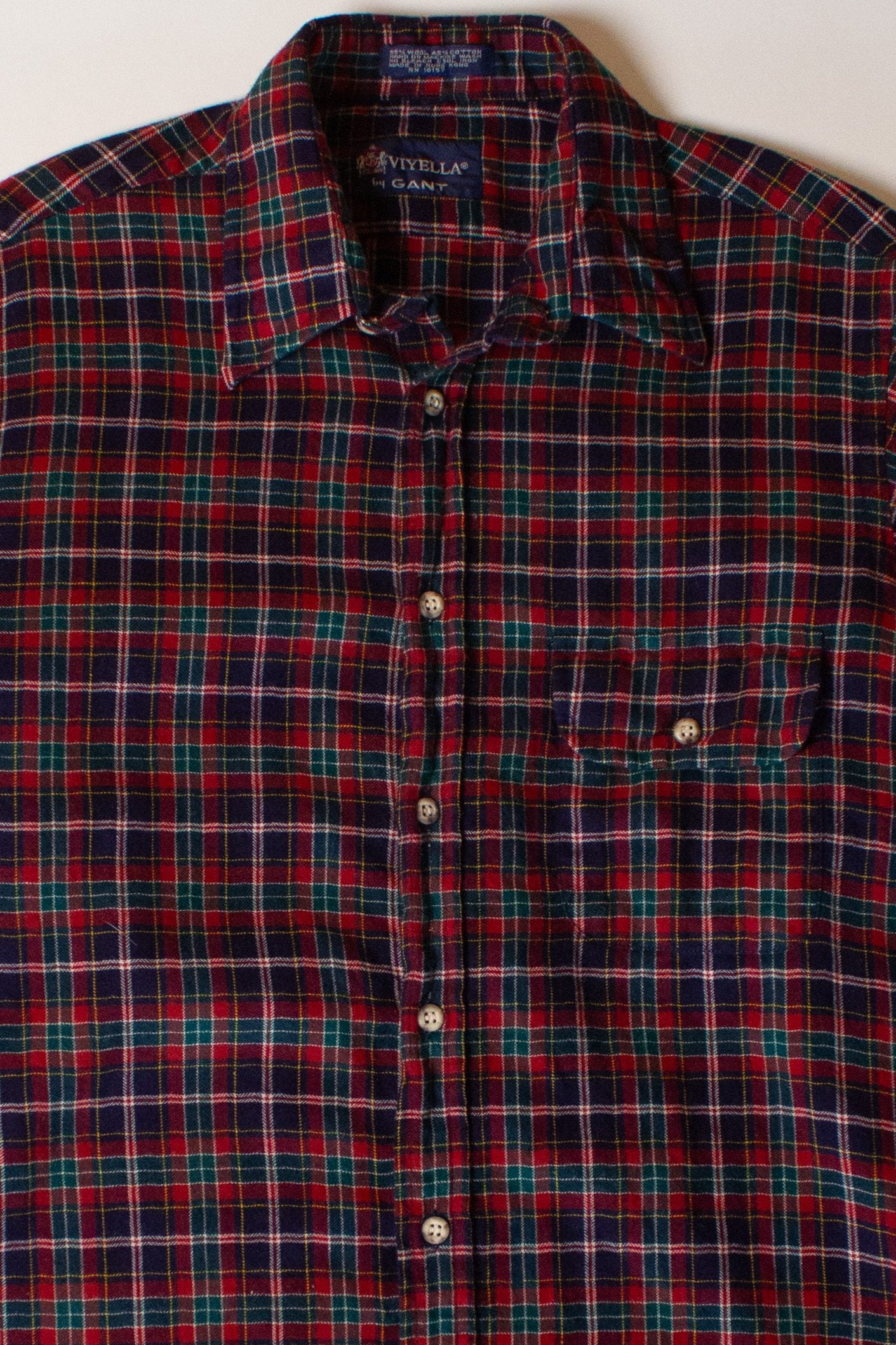 Vintage Red Viyella Flannel Shirt (1980s)