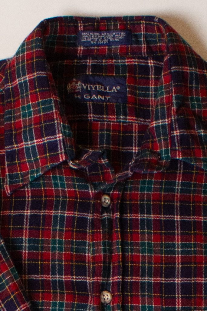 Vintage Red Viyella Flannel Shirt (1980s)