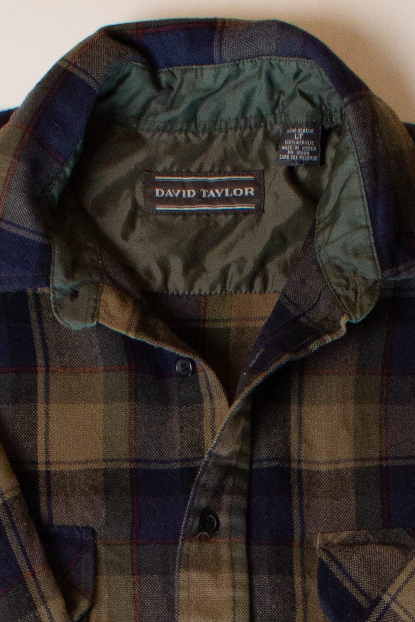Vintage Tan Flannel Shirt (1990s)