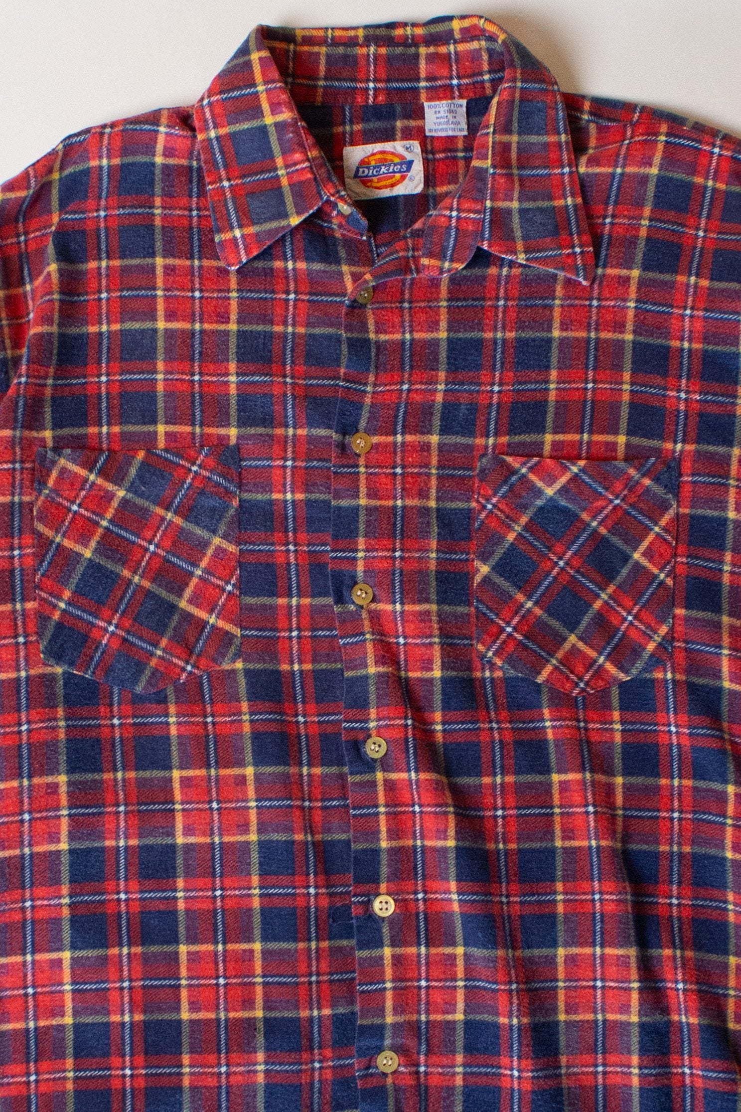 Vintage Red Dickies Flannel Shirt (1980s)