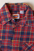 Vintage Red Dickies Flannel Shirt (1980s)