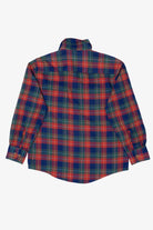 Vintage Red And Navy Blue St. John's Bay Flannel Button Up Shirt (1990s)