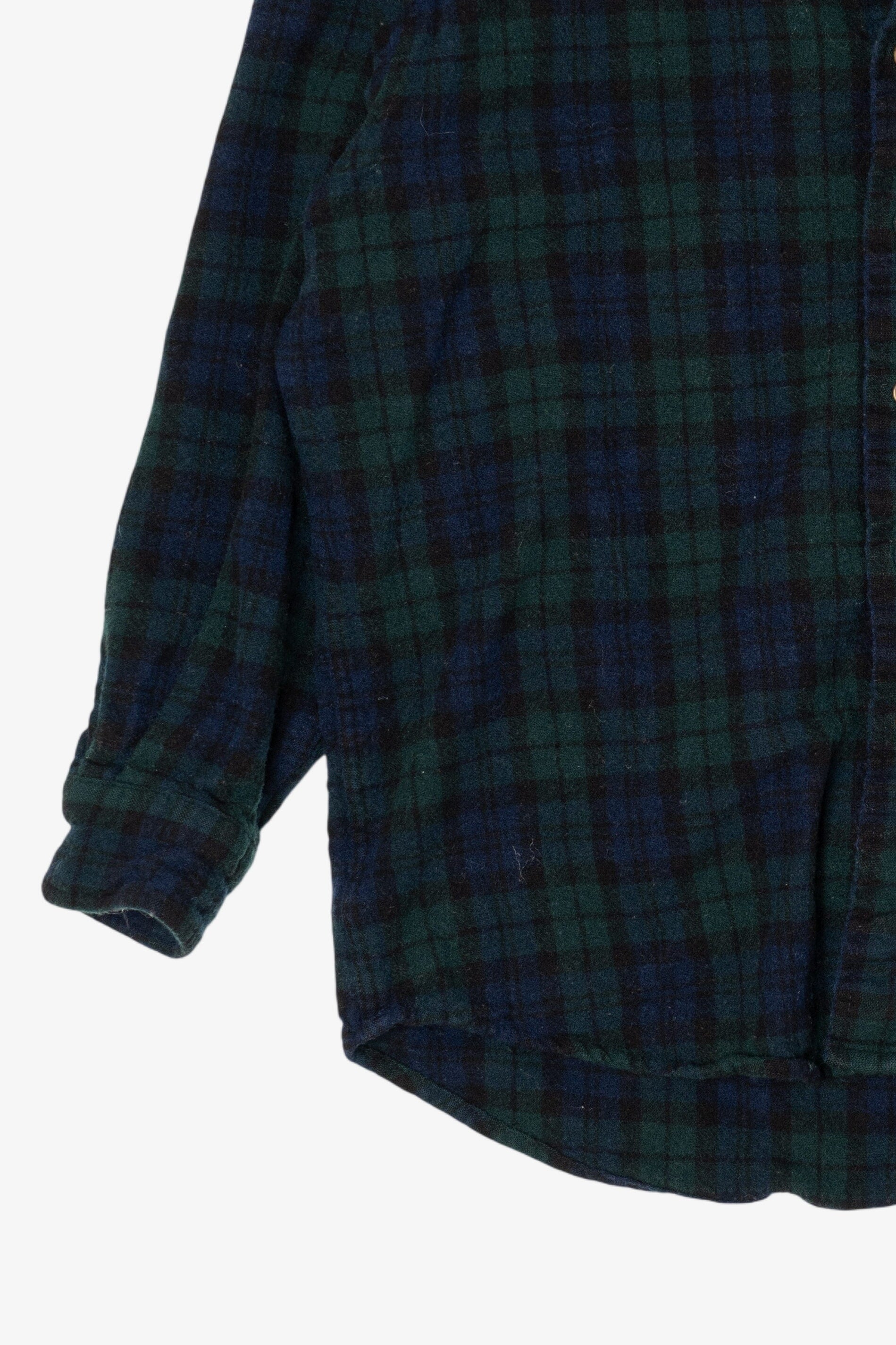 Vintage Dark Green Pendleton Authentic Black Watch Tartan Button Up Shirt (1980s)