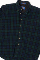 Vintage Dark Green Pendleton Authentic Black Watch Tartan Button Up Shirt (1980s)