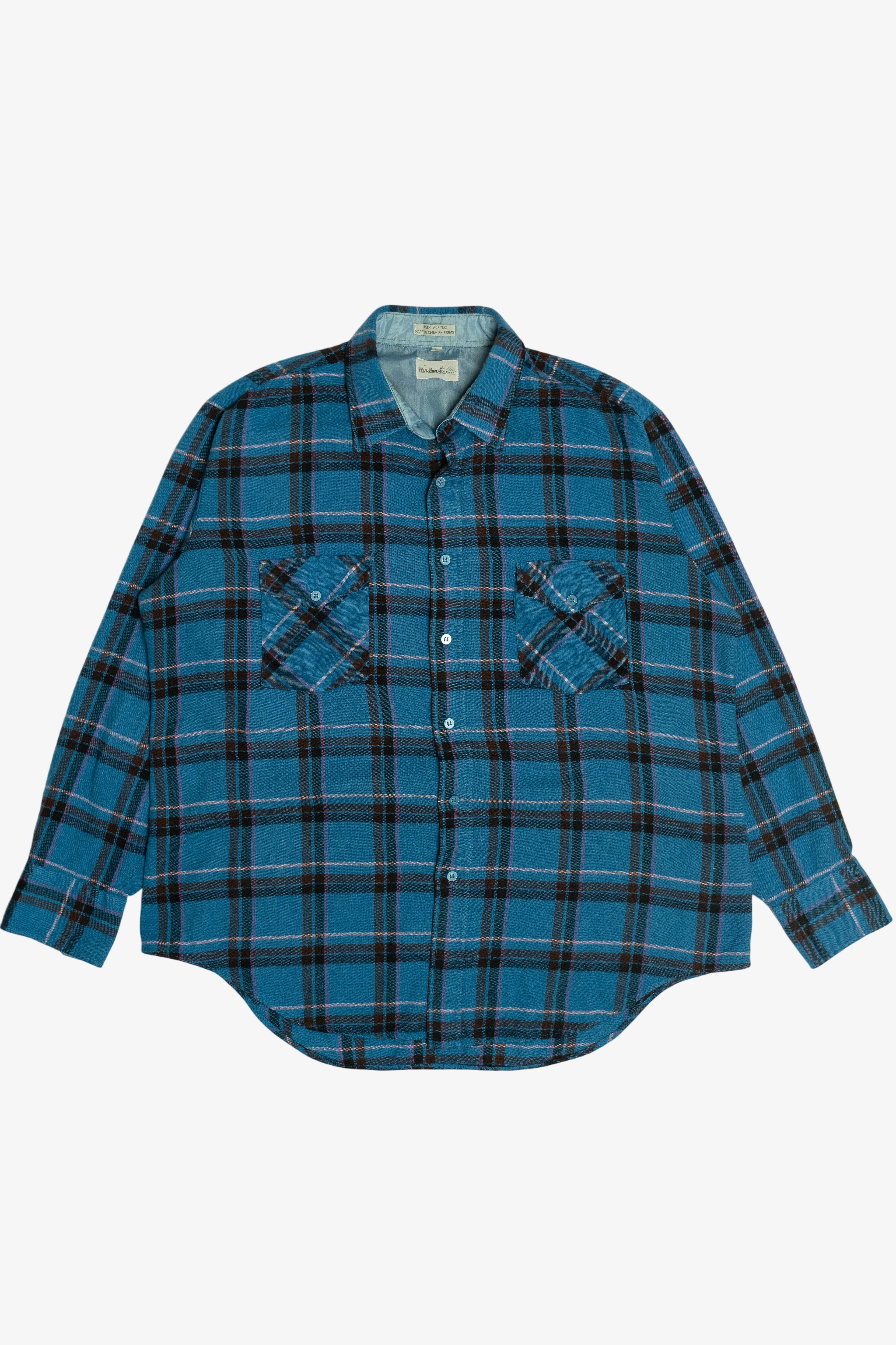 Vintage Windbreaker Double Pocket Flannel (1980s)