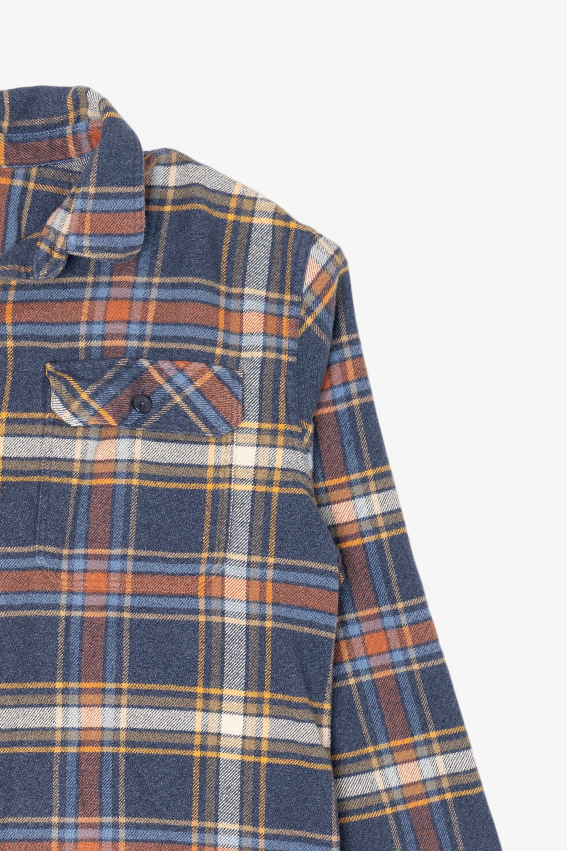 Blue Plaid Patagonia Button Up Flannel Shirt (2010s)