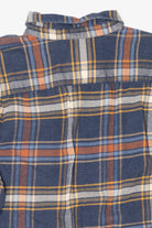 Blue Plaid Patagonia Button Up Flannel Shirt (2010s)