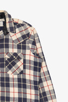 Vintage Saddle King Western Button Up Flannel Shirt (1990s)