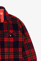 Vintage Red Marshall Field & Company Button Up Flannel Shirt (1970s)