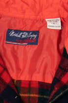 Vintage Red Marshall Field & Company Button Up Flannel Shirt (1970s)