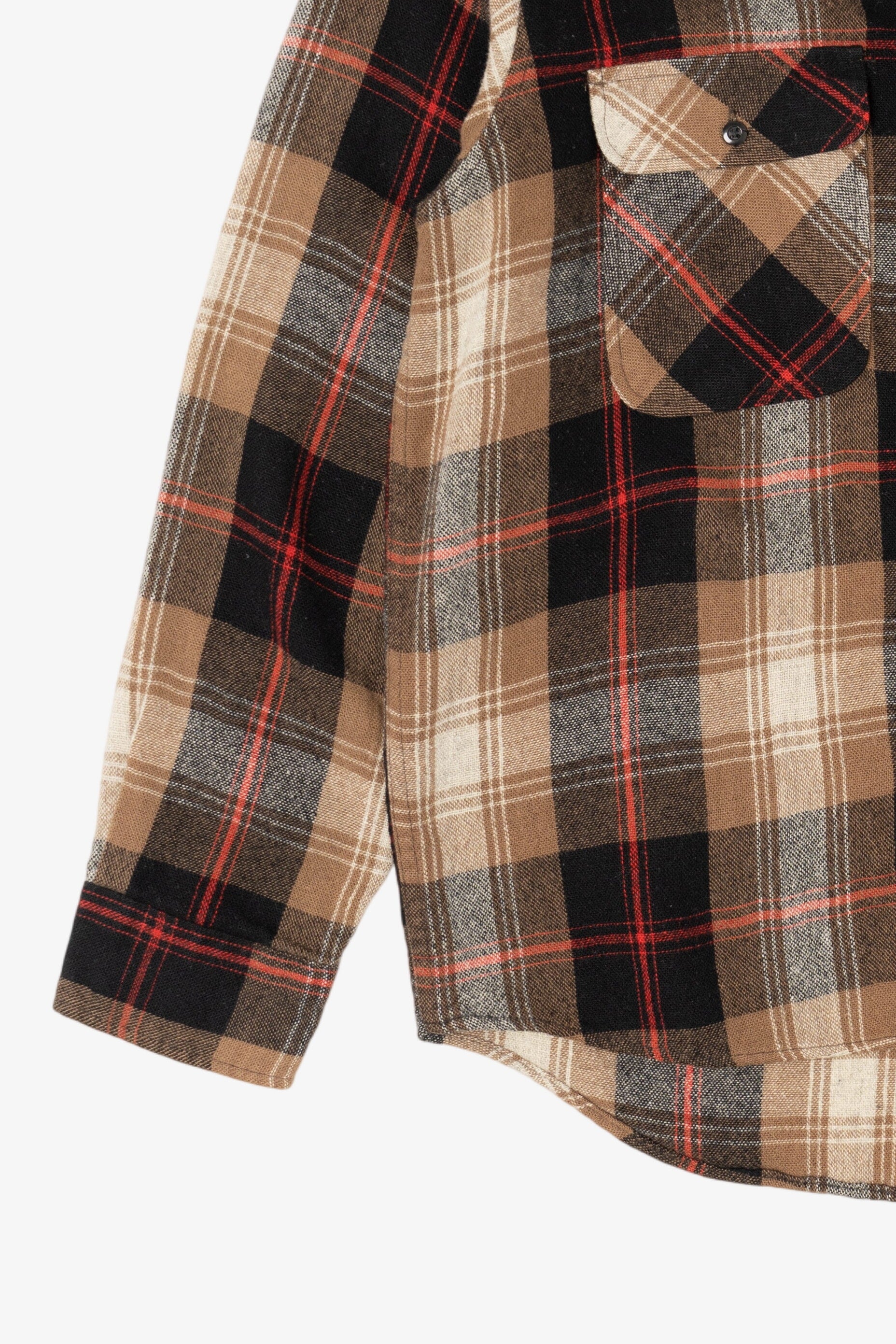 Vintage Brown Plaid Fieldmaster Flannel Button Up Shirt (1980s)