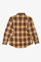 Vintage Brown Plaid Sportswear Flannel Button Up Shirt (1970s)