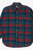Vintage Plaid Lobo Flannel Button Up Shirt (1970s)