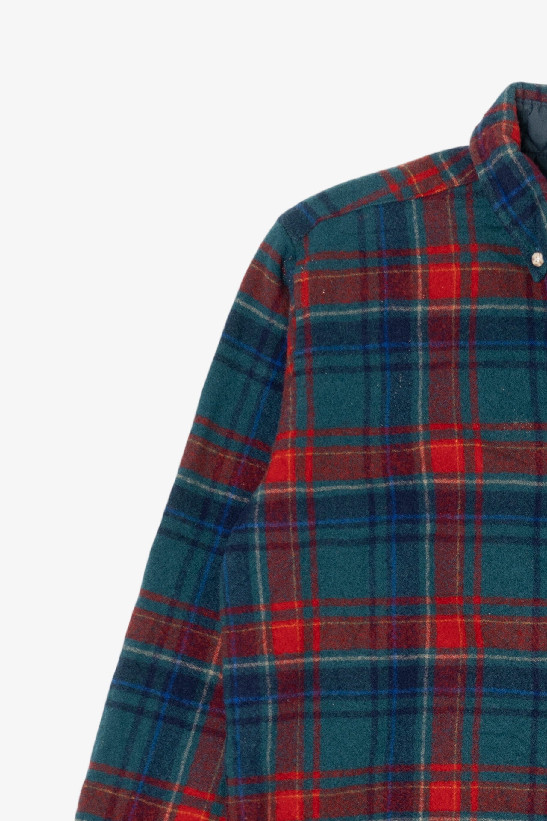 Vintage Plaid Lobo Flannel Button Up Shirt (1970s)