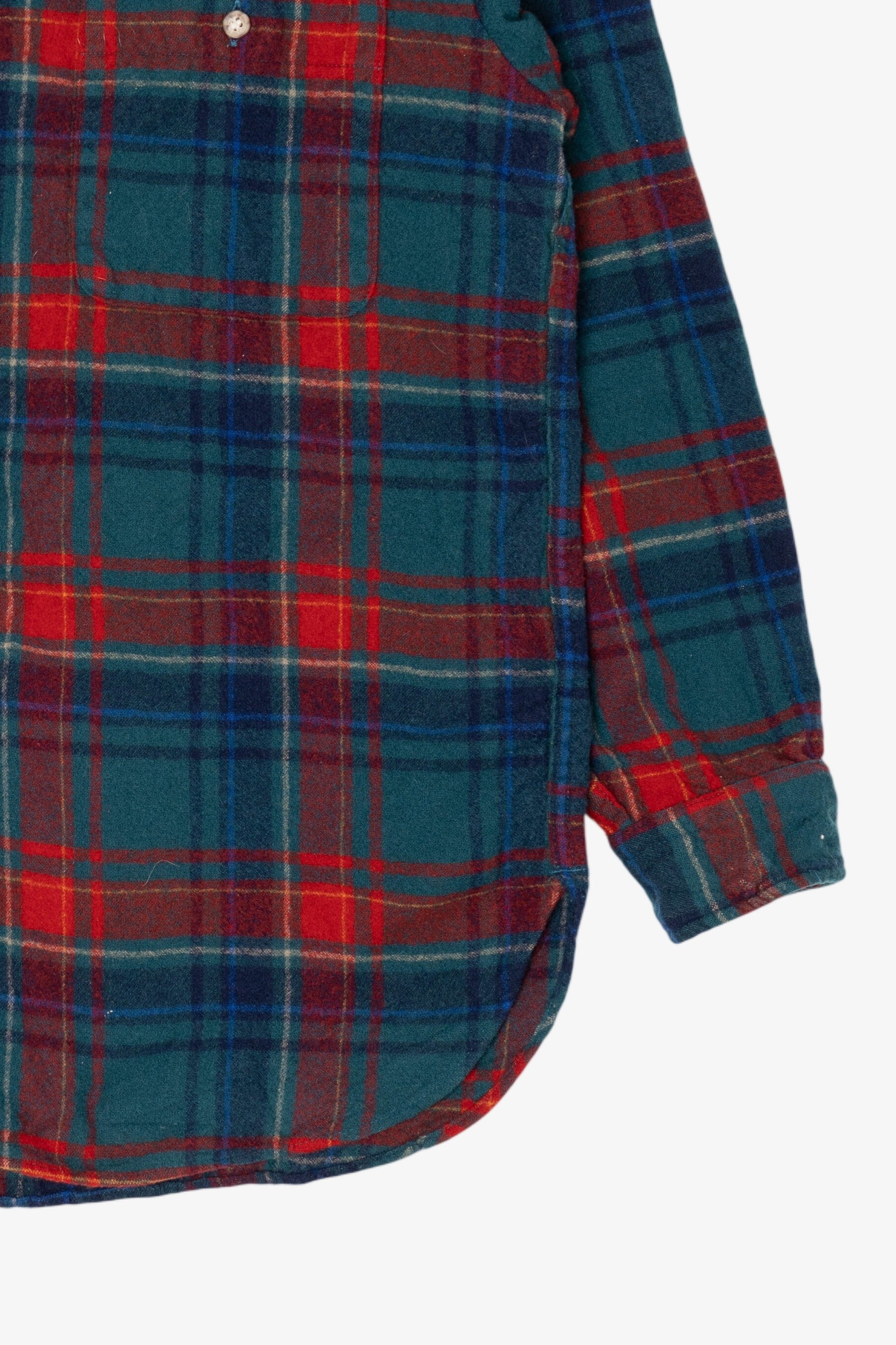 Vintage Plaid Lobo Flannel Button Up Shirt (1970s)