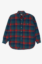 Vintage Plaid Lobo Flannel Button Up Shirt (1970s)