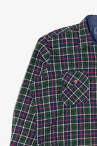 Vintage Green Plaid Oregon Trails Flannel Button Up Shirt (1980s)
