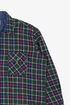 Vintage Green Plaid Oregon Trails Flannel Button Up Shirt (1980s)