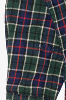 Vintage Green Plaid Oregon Trails Flannel Button Up Shirt (1980s)