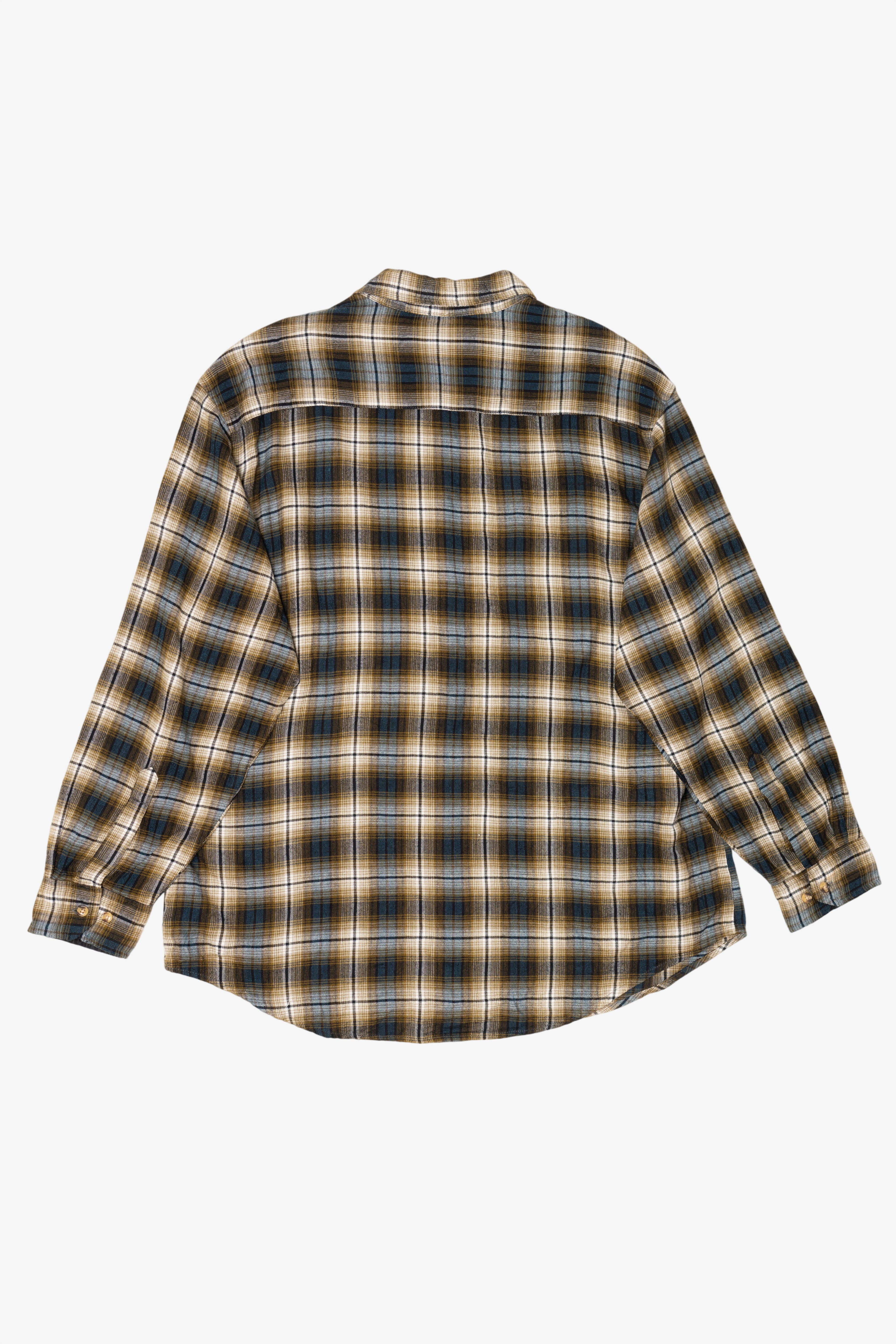 Vintage Plaid Northwest Territory Flannel Button Up Shirt (1990s)