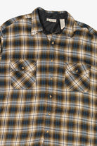 Vintage Plaid Northwest Territory Flannel Button Up Shirt (1990s)