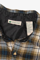 Vintage Plaid Northwest Territory Flannel Button Up Shirt (1990s)
