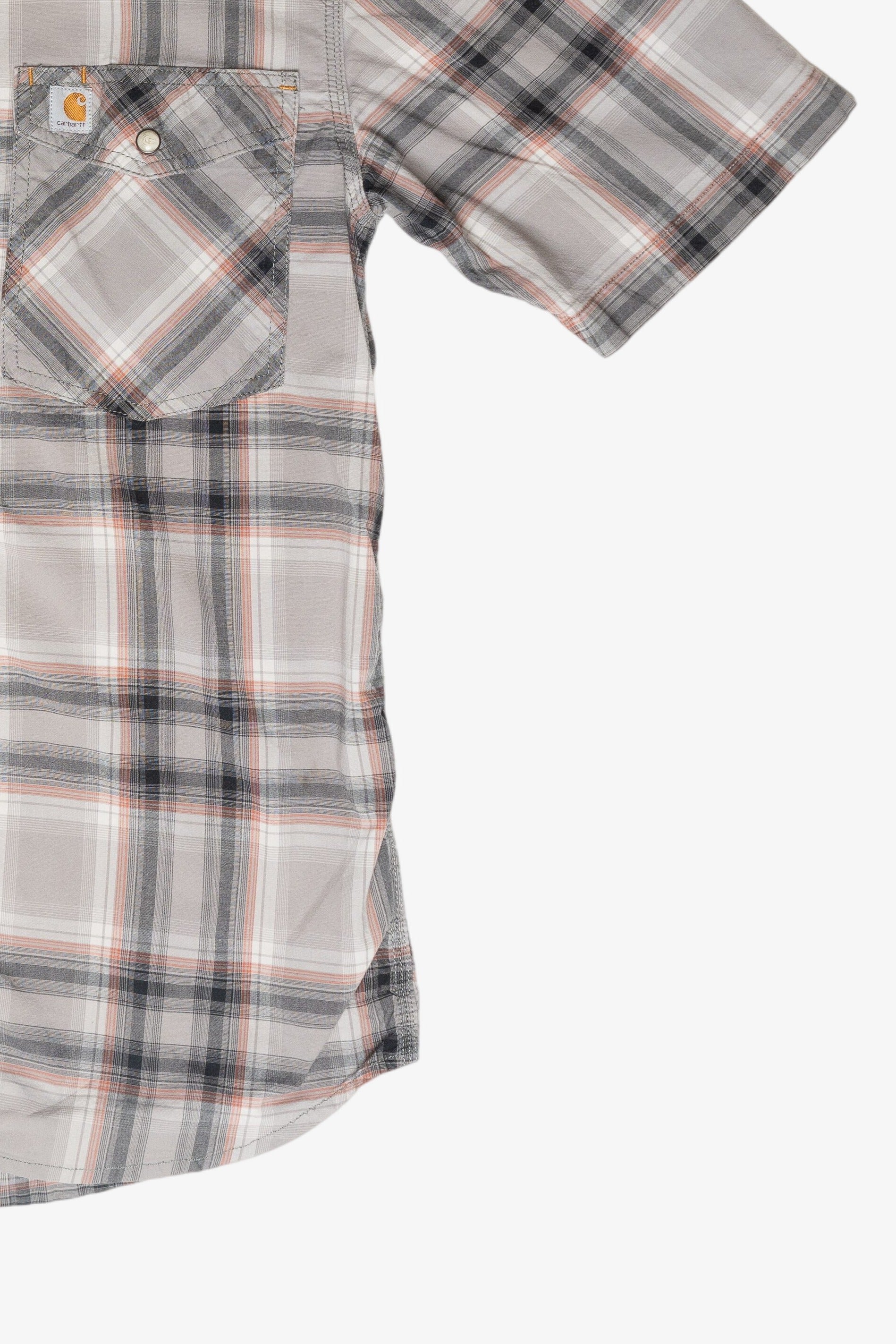 Vintage Carhartt Button Up Flannel Short Sleeve (1990s)