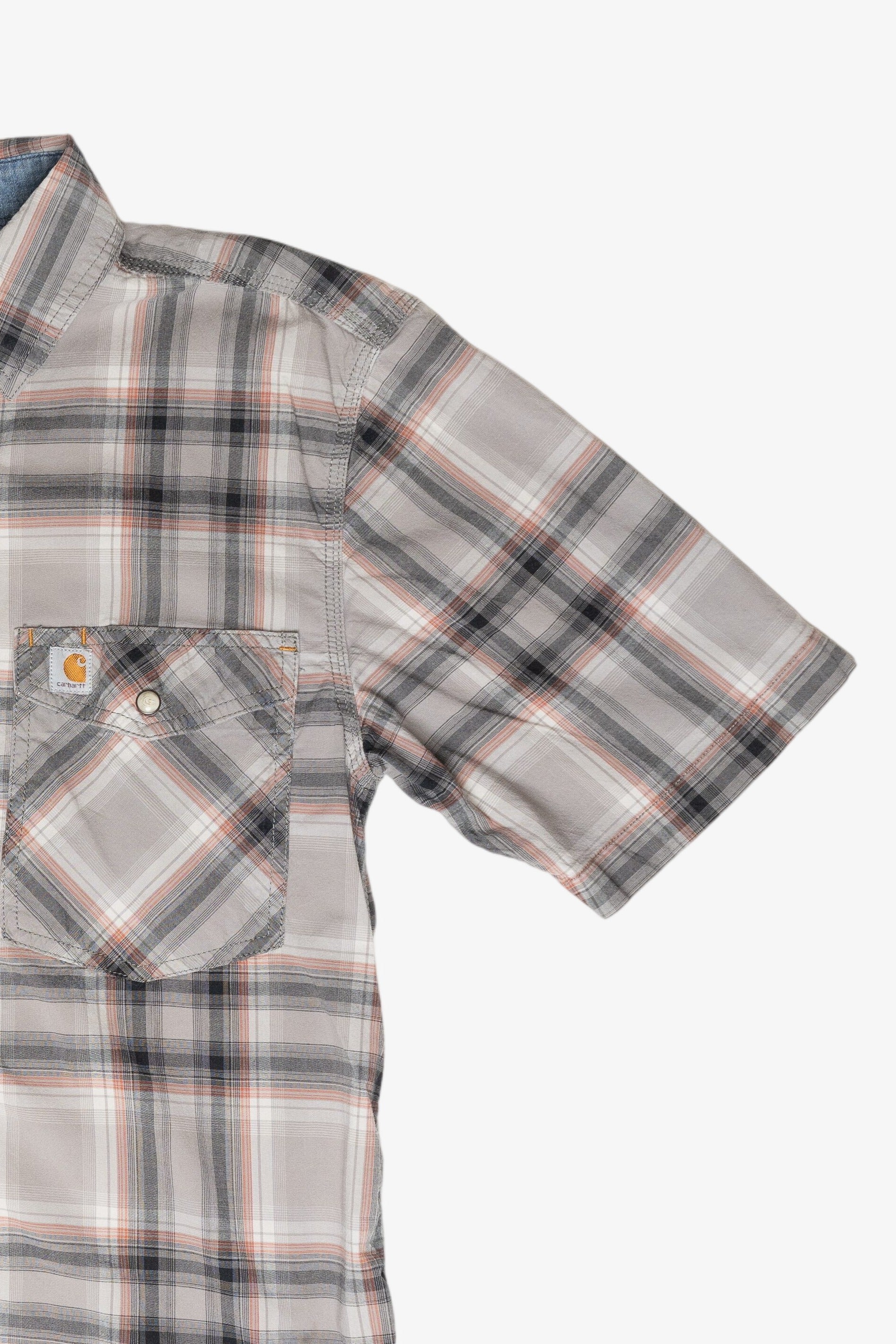 Vintage Carhartt Button Up Flannel Short Sleeve (1990s)