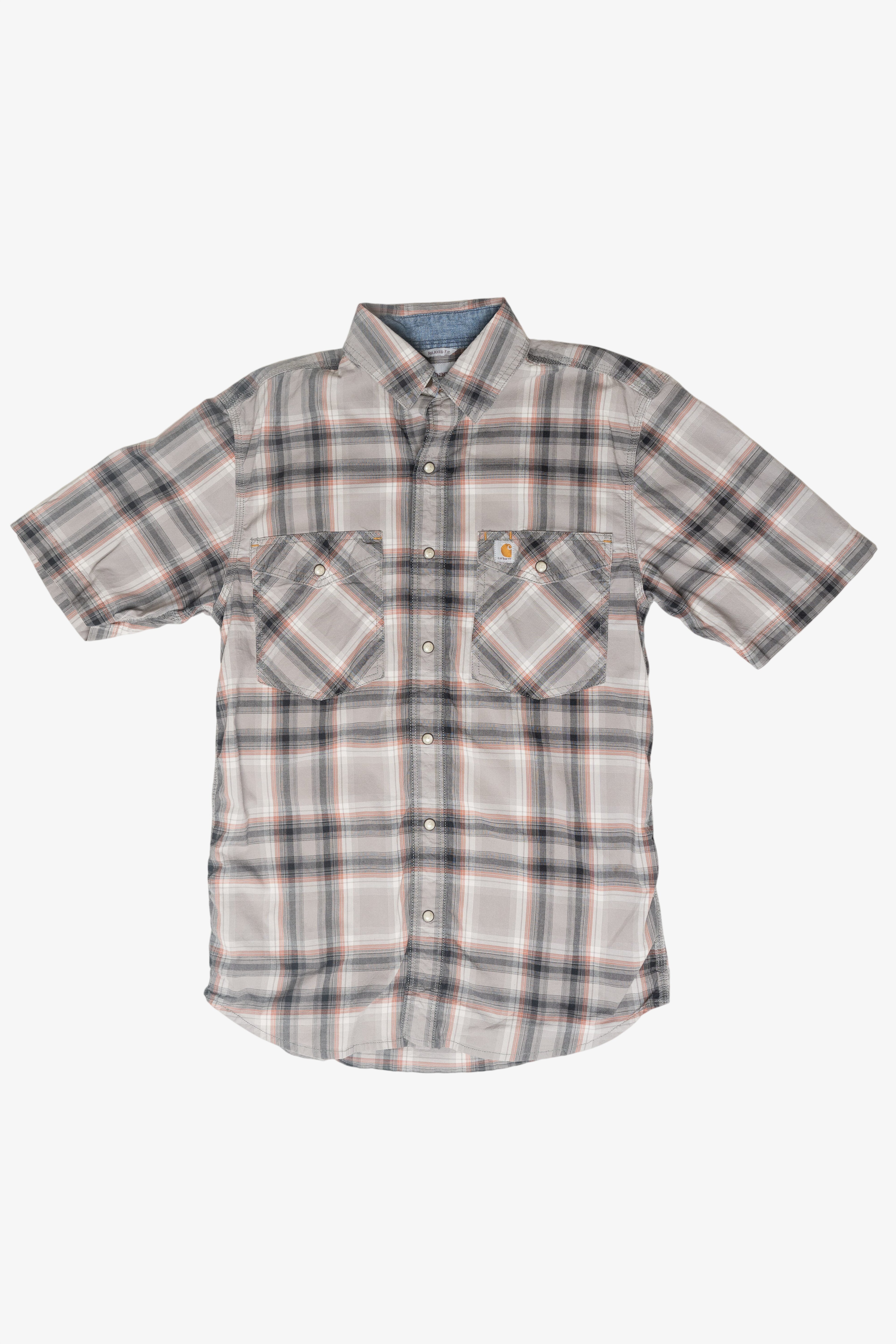 Vintage Carhartt Button Up Flannel Short Sleeve (1990s)