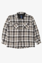 Vintage Gray Plaid John Blair Flannel Shirt (1990s)