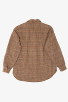 Vintage Brown Plaid Pendleton Houndstooth Pattern Flannel Shirt (1970s)