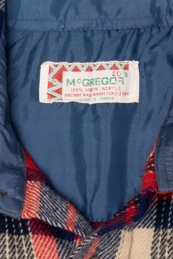 Vintage Red Plaid McGregor Button Up Shirt (1980s)
