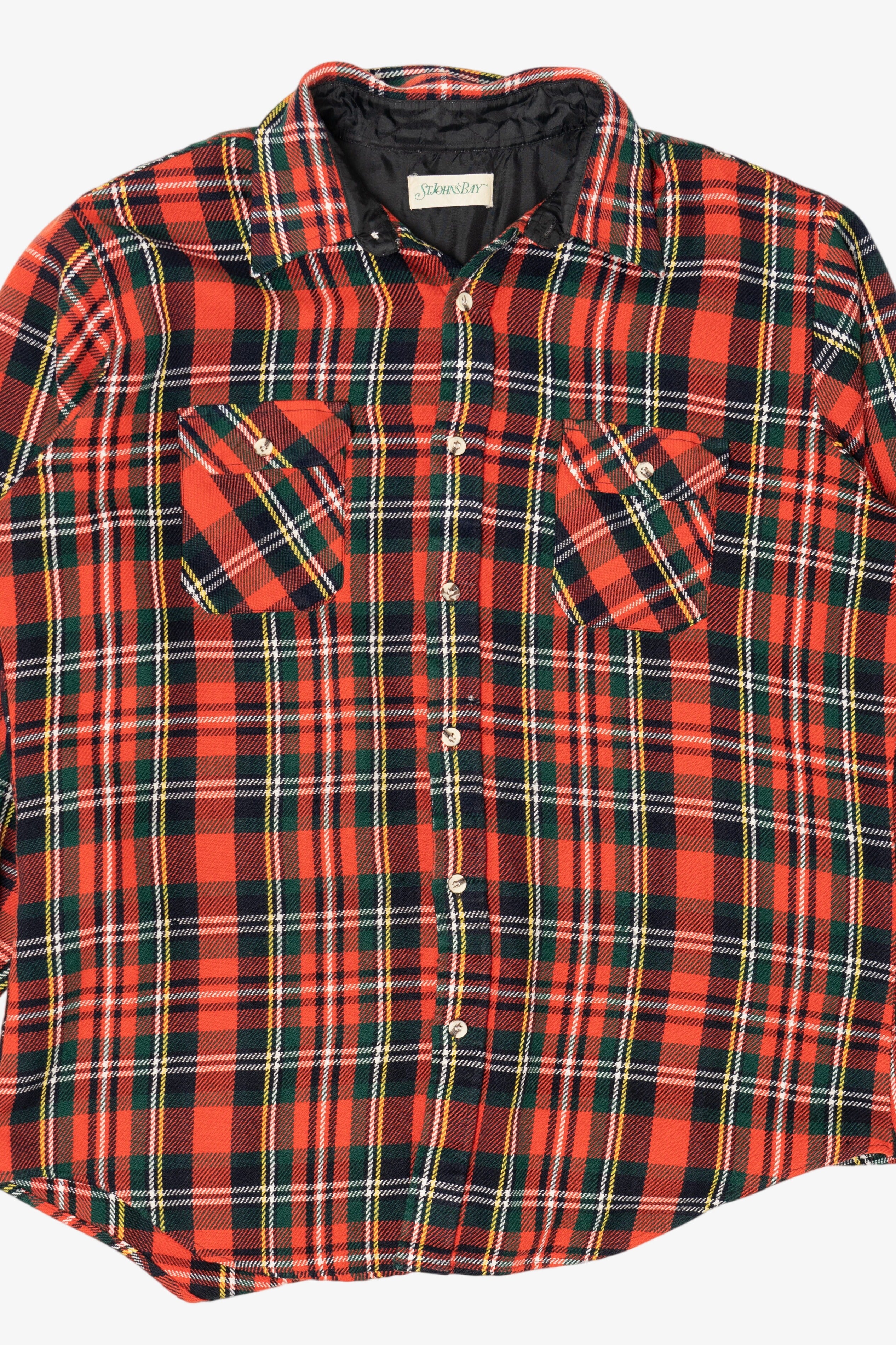 Vintage Red St. John's Bay Flannel Button Up Shirt (1990s)