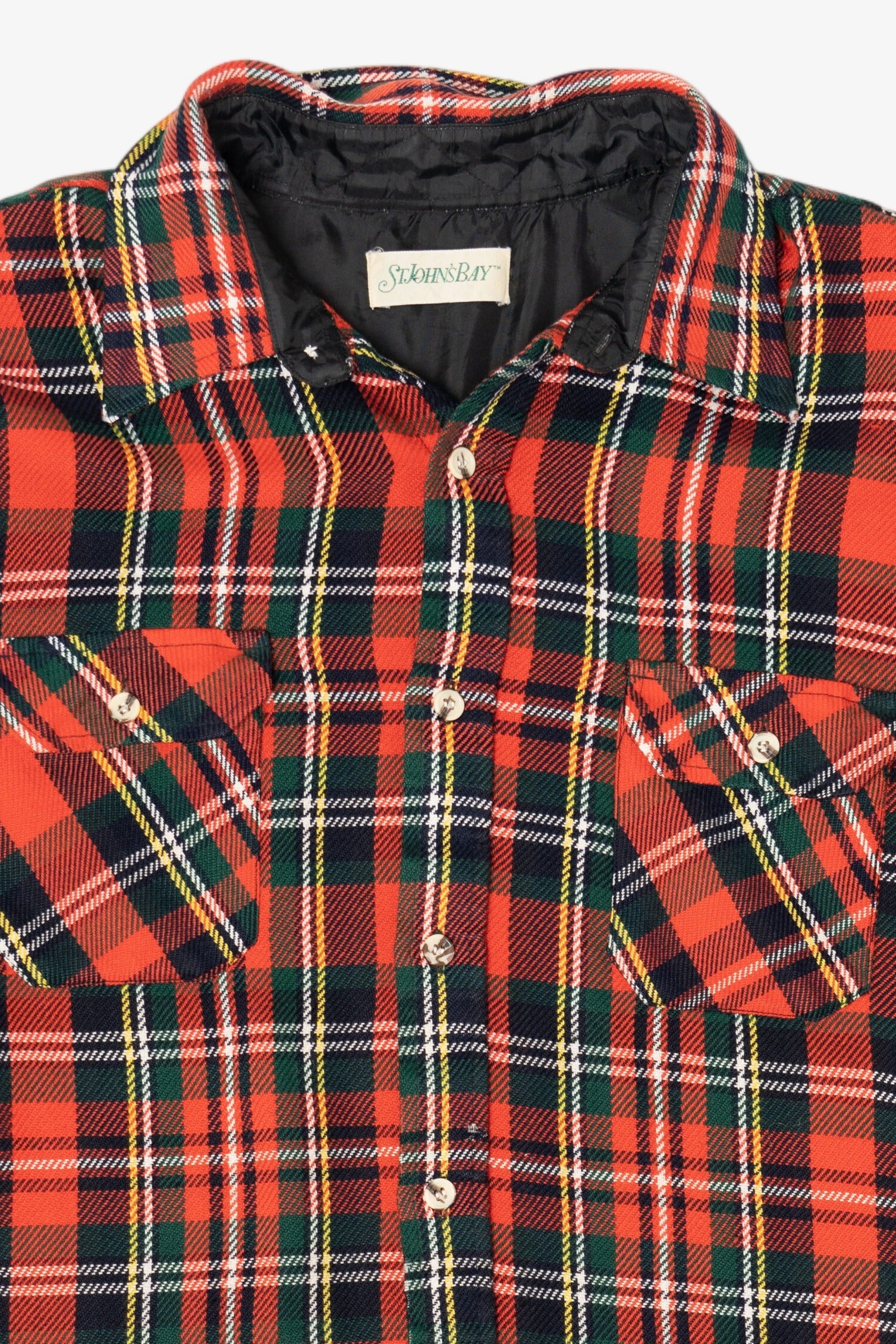 Vintage Red St. John's Bay Flannel Button Up Shirt (1990s)