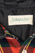 Vintage Red St. John's Bay Flannel Button Up Shirt (1990s)