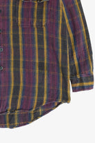 Vintage P.J. Henry Striped Heavyweight Cotton Tweed Flannel (1990s)