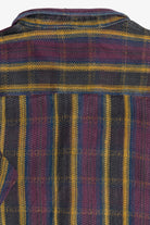 Vintage P.J. Henry Striped Heavyweight Cotton Tweed Flannel (1990s)