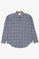 Vintage Blue Frost Bros Plaid Flannel Button Up Shirt (1970s)