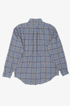 Vintage Blue Frost Bros Plaid Flannel Button Up Shirt (1970s)