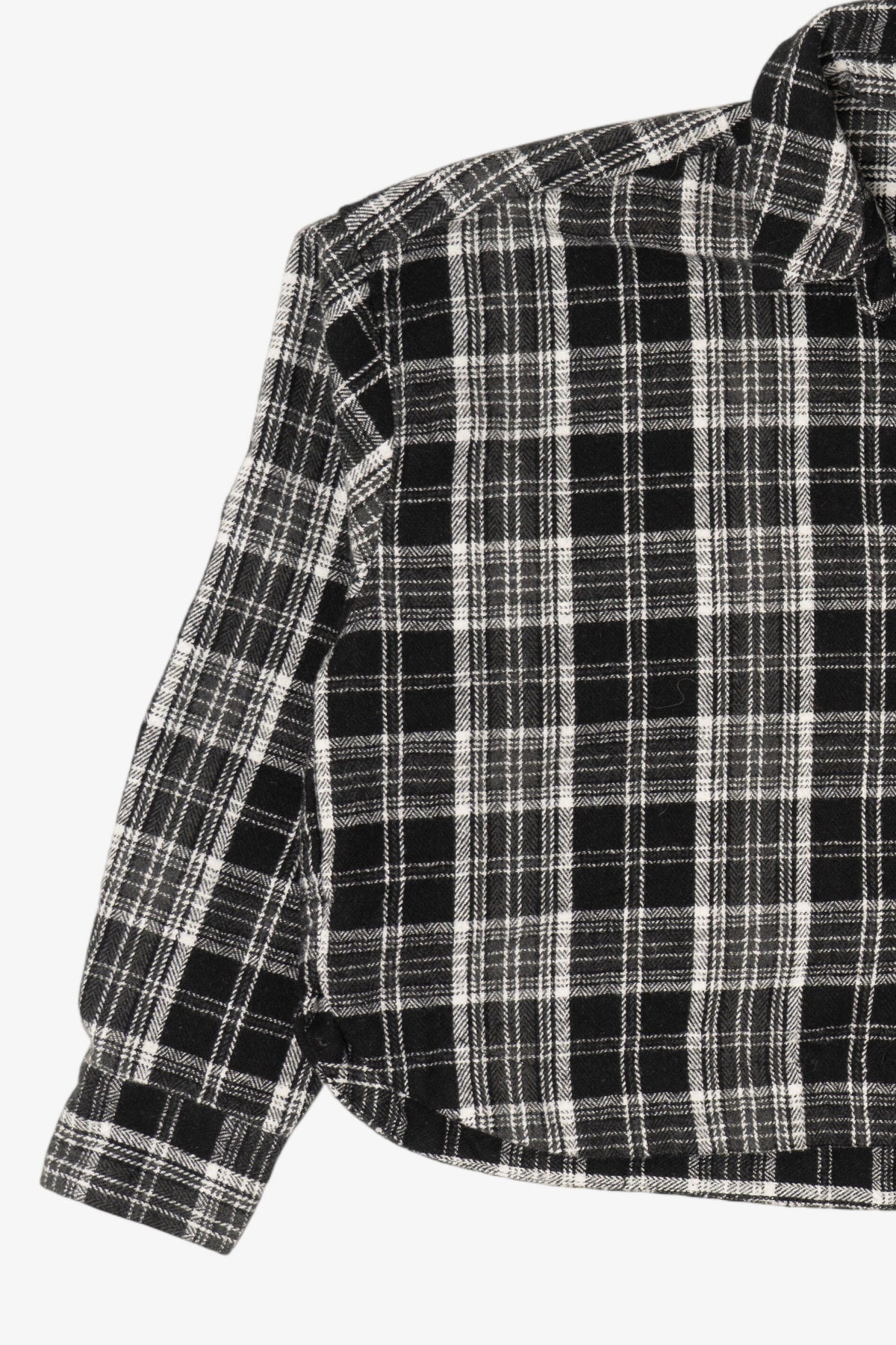 Black And White Hyfve Flannel Button Up Shirt (2020s)
