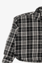 Black And White Hyfve Flannel Button Up Shirt (2020s)