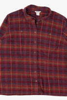 Burgundy Duluth Trading Co. Flannel Button Up Shirt (2010s)